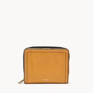 NWOT Fossil Logan RFID Mini Multi Amber Gold